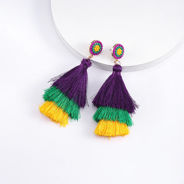 Multicolor Tassel Earrings